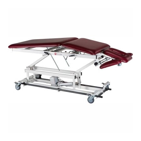 Fabrication Enterprises Electric Hi-Low Treatment Table with Casters, 5-Section, 76"L x 27"W x 18" - 37"H 15-1533